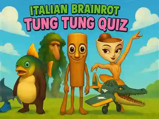 Igra Italian Brainrot tung Tung Quiz spletu