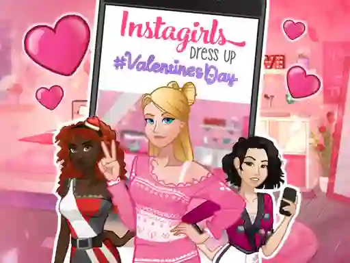 Igra Instagirls: Valentine Dress Up spletu