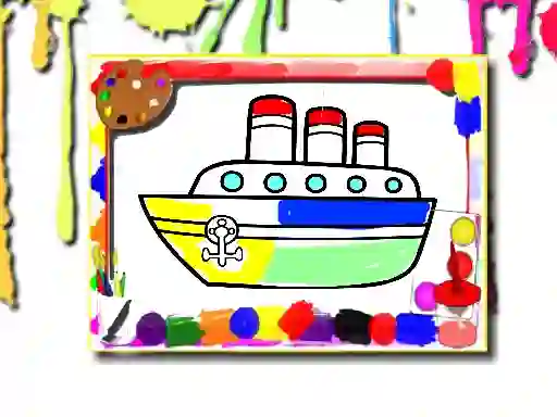 Igra Boats Coloring Book spletu