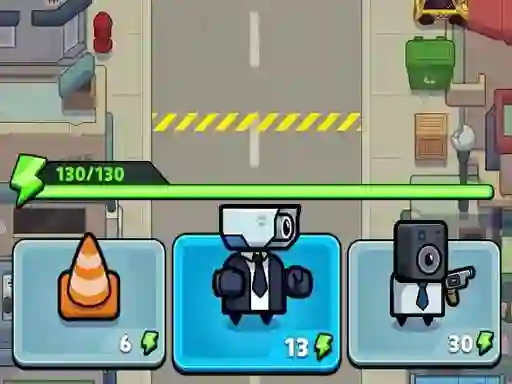Igra Toilet fight Police vs zombie spletu