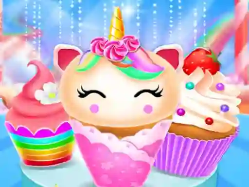 Igra Unicorn Mermaid Cupcake Cooking Design spletu