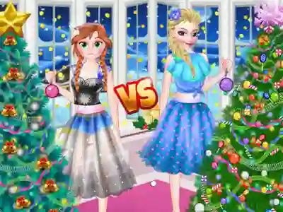 Igra Ellie VS Annie Christmas Tree spletu