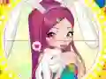 Igra Winx bunny style: Round Puzzle spletu