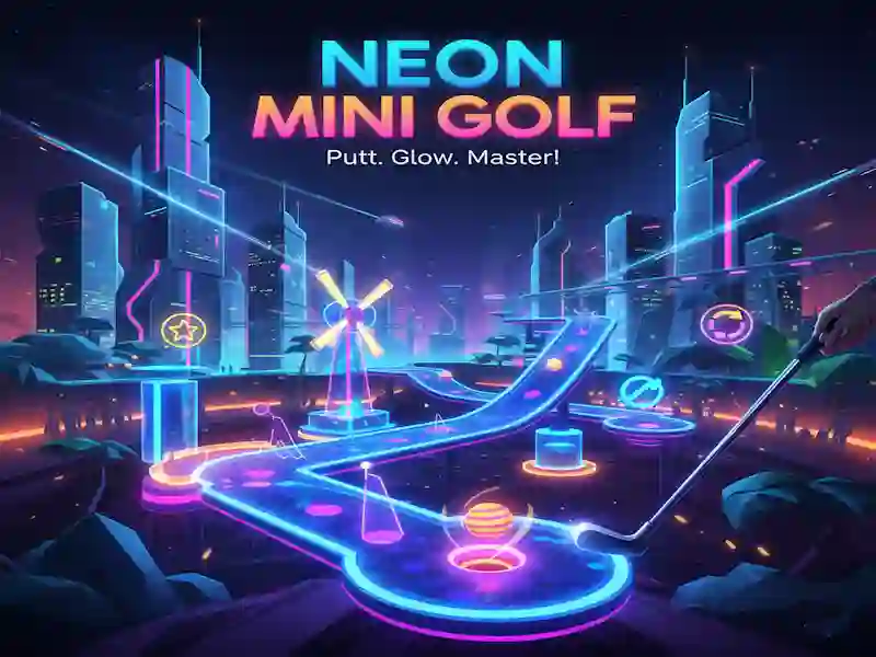 Igra Neon Mini Golf spletu