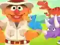 Igra 123 Sesame Street: Ernie's Dinosaur Day Care spletu