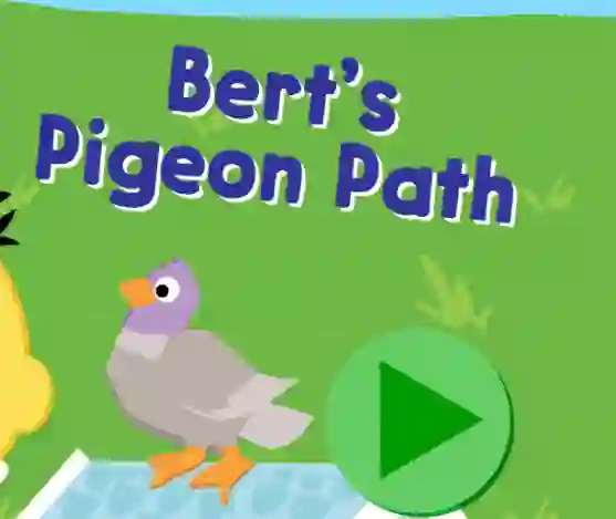 Igra 123 Sesame Street: Bert's Pigeon Path spletu