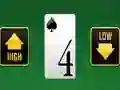 Igra High or Low spletu