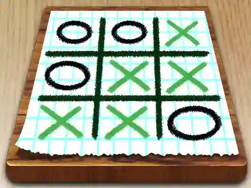 Igra Tic Tac Toe Paper Note spletu