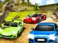 Igra Dino Car Race spletu