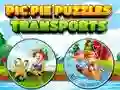 Igra Pic Pie Puzzles Transports spletu
