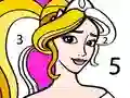 Igra Princess Coloring By Number spletu