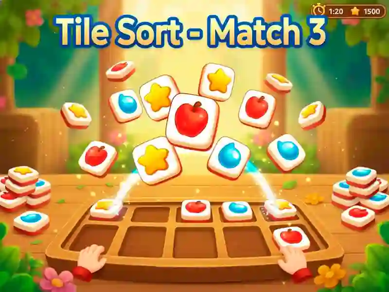 Igra Tile Sort - Match 3 spletu