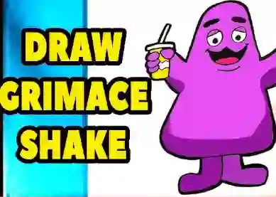 Igra Grimace Shake: Draw and Erase spletu