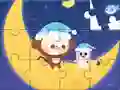Igra Jigsaw Puzzle: Monkey With Moon spletu