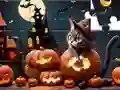 Igra Jigsaw Puzzle: Halloween Cat spletu