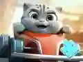 Igra Jigsaw Puzzle: Cat Racing Driver spletu