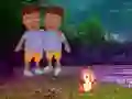 Igra Twins Escape From Night Forest spletu