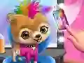 Igra  Rock Star Animal Hair Salon spletu