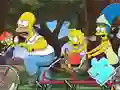 Igra Jigsaw Puzzle: Simpson Family Riding spletu