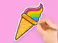 Igra Coloring Book: Rainbow Ice Cream spletu