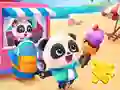 Igra Jigsaw Puzzle: Baby Panda Ice Cream Car spletu