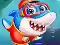 Igra Little Panda Shark Family spletu