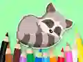 Igra Coloring Book: Baby Raccoon spletu
