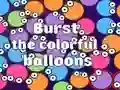 Igra Burst the Colorful Balloons spletu