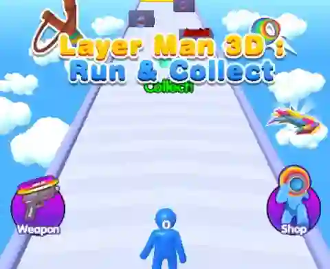 Igra Layer Man 3d Run Collect spletu