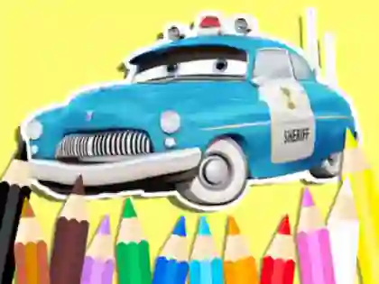 Igra Coloring Book: Cars Sheriff spletu