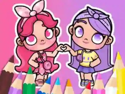 Igra Coloring Book: BFF In Avatar World spletu