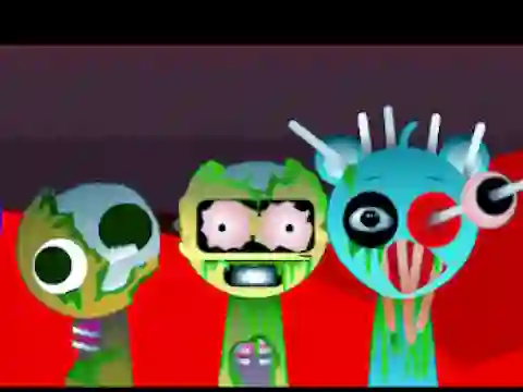 Igra Sprunki Music Scary Beat Box spletu