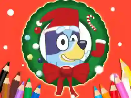 Igra Coloring Book: Bluey Santa Claus spletu
