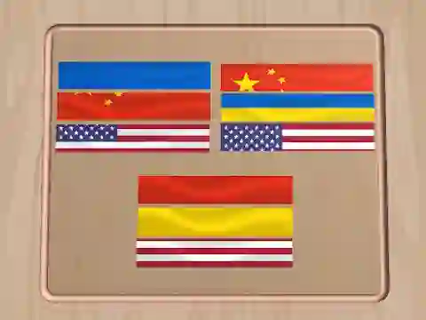 Igra Flag Puzzle Jam: Collect Flags spletu