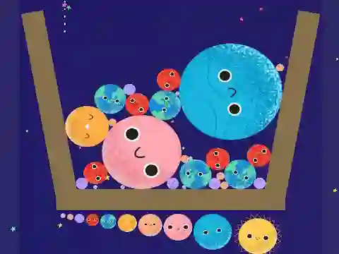 Igra Merge Planets spletu