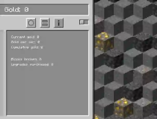Igra Minecraft Gold Clicker spletu