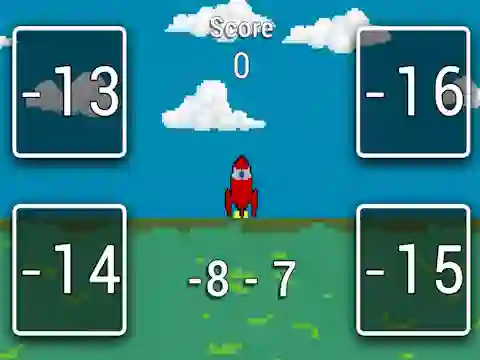 Igra Rocket Math spletu