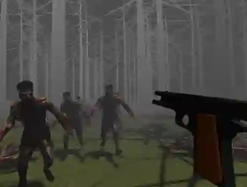 Igra Zombies in a Forest spletu
