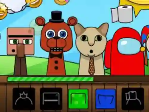 Igra Sprunki: Monsters spletu