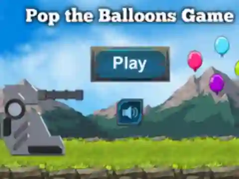 Igra Pop The Balloons Game spletu