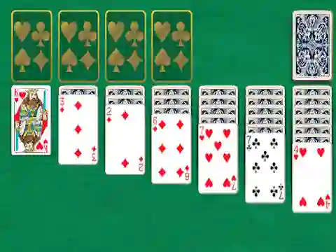 Igra Klondike Classic Solitaire spletu
