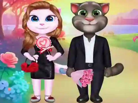 Igra Kitty Couple Lovely Valentine spletu