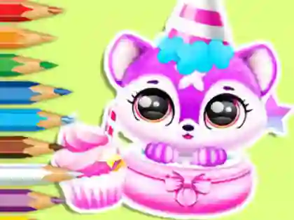 Igra Coloring Book: Baby Fluff's Birthday spletu