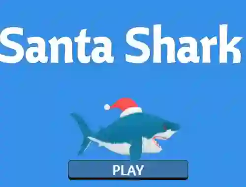Igra Santa Shark spletu