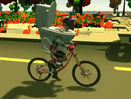 Igra Skibidi Toilet Bike Riding spletu