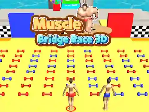 Igra Muscle Bridge Race 3D spletu