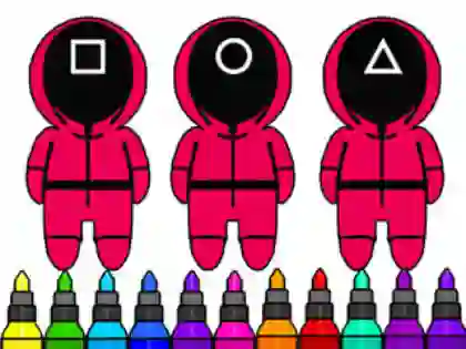 Igra Coloring Book: Squid Game Mask spletu