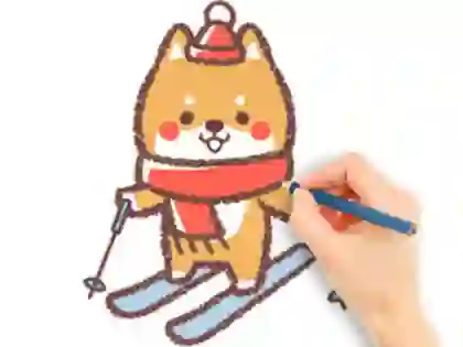 Igra Coloring Book: Skiing Puppy spletu