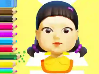 Igra Coloring Book: Squid Game Doll spletu