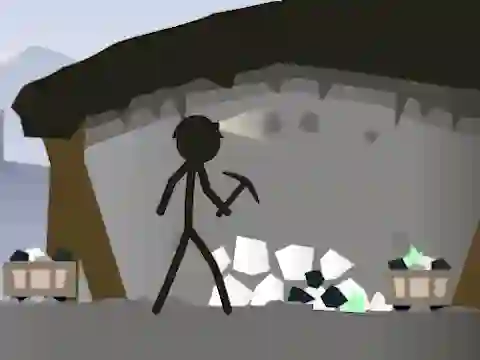 Igra Stickman Mining Simulator spletu